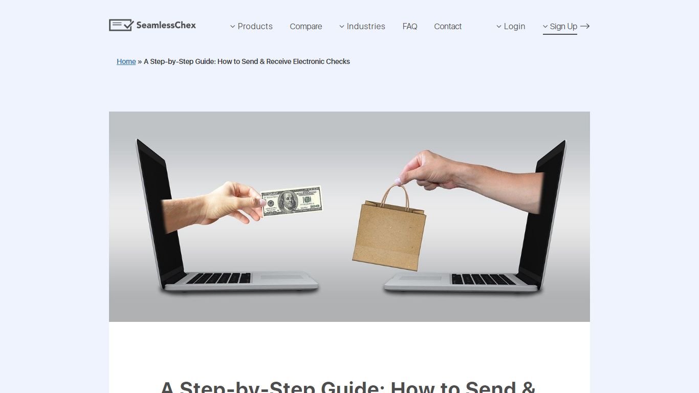 How To Send & Receive Electronic Checks | Try Seamless Chex