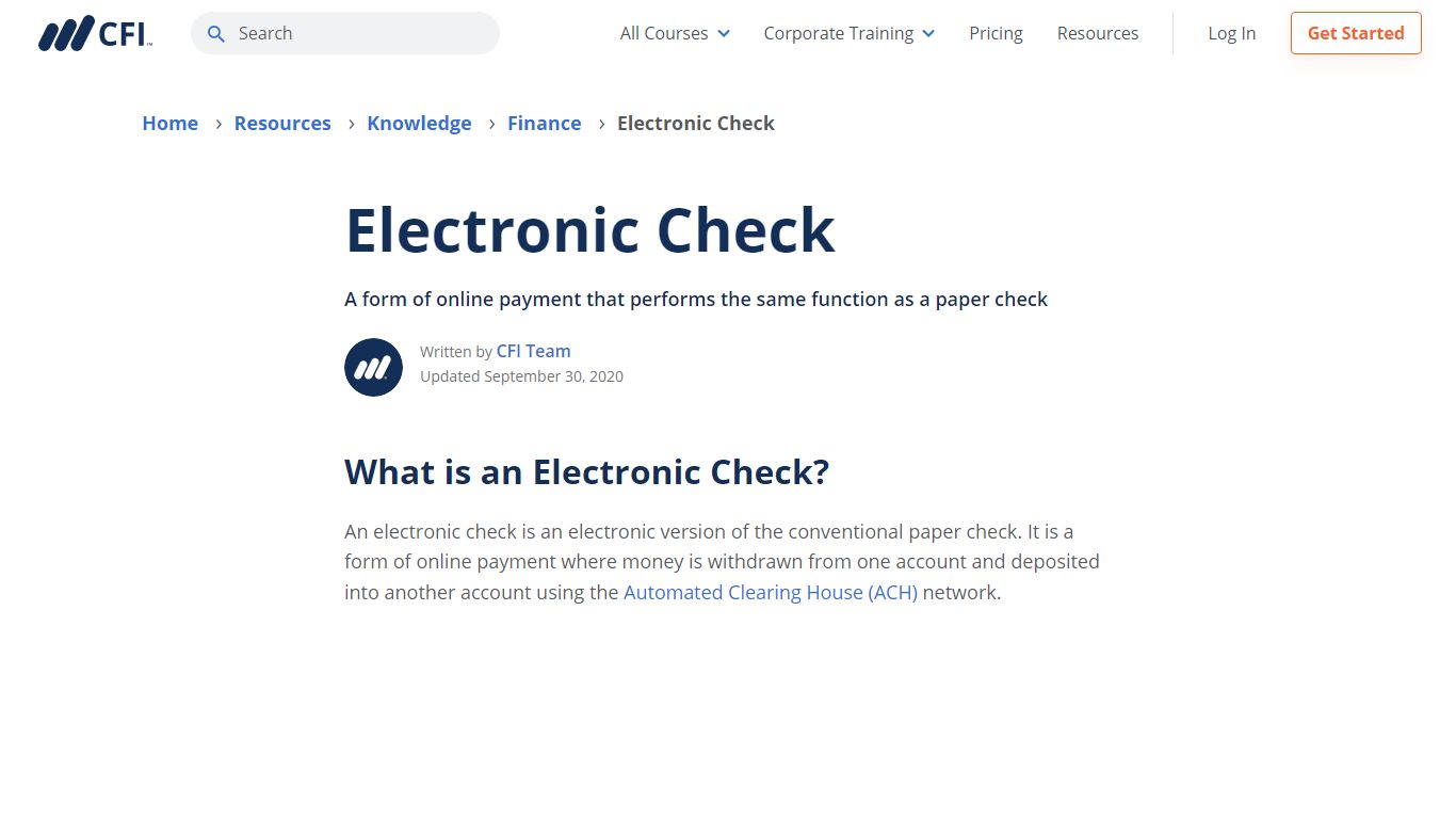 Electronic Check - Overview, How To Process, Security Features